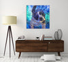 Iris-Scott,Modern & Contemporary,Animals,Impressionism,surreal,finger paint,animal,dog,shaking dog,wet,splatter,