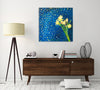 Chiara-Magni,Modern & Contemporary,Floral & Botanical,Finger-paint,florals,floral,flowers,flower,petals,leaves,yellow,stars,blue,bouquets,