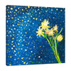 Chiara-Magni,Modern & Contemporary,Floral & Botanical,Finger-paint,florals,floral,flowers,flower,petals,leaves,yellow,stars,blue,bouquets,