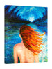 Chiara-Magni,Modern & Contemporary,People,Landscape & Nature,Finger-paint,woman,lady,erotic,trees,blue,scenery,brown,beige,black,