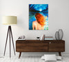 Chiara-Magni,Modern & Contemporary,People,Landscape & Nature,Finger-paint,woman,lady,erotic,trees,blue,scenery,brown,beige,black,