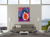 Chiara-Magni,Modern & Contemporary,Food & Beverage,Finger-paint,fig,figs,food,fruits,vegetables,violet,blue,red,yellow,orange,