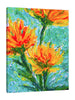 Chiara-Magni,Modern & Contemporary,Floral & Botanical,Finger-paint,florals,flowers,floral,flower,botanical,yellow,orange,red,green,strokes,