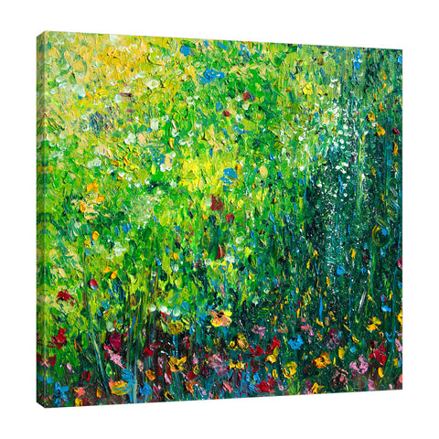 Chiara-Magni,Modern & Contemporary,Floral & Botanical,Finger-paint,florals,floral,flowers,flower,greenery,botanical,grass,green,leaves,yellow,