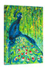 Chiara-Magni,Modern & Contemporary,Animals,Finger-paint,animals,animal,peacock,peacocks,green,blue,grass,