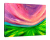 Chiara-Magni,Modern & Contemporary,Abstract,Landscape & Nature,Finger-paint,pink,green,skies,blue,fields,violet,lines,abstract,