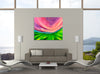 Chiara-Magni,Modern & Contemporary,Abstract,Landscape & Nature,Finger-paint,pink,green,skies,blue,fields,violet,lines,abstract,