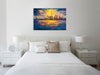 Chiara-Magni,Coastal,Modern & Contemporary,Buildings & Cityscapes,Nautical & Beach,Finger-paint,lanscapes,buildings,skyscrapers,skies,clouds,coastal,blue,yellow,skyscrapes,