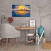 Chiara-Magni,Coastal,Modern & Contemporary,Buildings & Cityscapes,Nautical & Beach,Finger-paint,lanscapes,buildings,skyscrapers,skies,clouds,coastal,blue,yellow,skyscrapes,