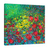 Chiara-Magni,Modern & Contemporary,Floral & Botanical,Finger-paint,florals,floral,flowers,flower,red,yellow,green,botanical,leaves,