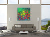 Chiara-Magni,Modern & Contemporary,Floral & Botanical,Finger-paint,florals,floral,flowers,flower,red,yellow,green,botanical,leaves,