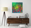 Chiara-Magni,Modern & Contemporary,Floral & Botanical,Finger-paint,florals,floral,flowers,flower,red,yellow,green,botanical,leaves,
