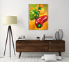 Chiara-Magni,Modern & Contemporary,Food & Beverage,Finger-paint,food,vegetable,peppers,pepper,red,yellow,green,
