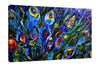 Chiara-Magni,Modern & Contemporary,Floral & Botanical,Finger-paint,plumas,florals,floral,flowers,flower,blue,black,red,green,