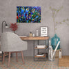 Chiara-Magni,Modern & Contemporary,Floral & Botanical,Finger-paint,plumas,florals,floral,flowers,flower,blue,black,red,green,