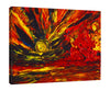 Chiara-Magni,Modern & Contemporary,Landscape & Nature,Finger-paint,rays,sun,red,ray,black,yellow,fingerpaints,paint,