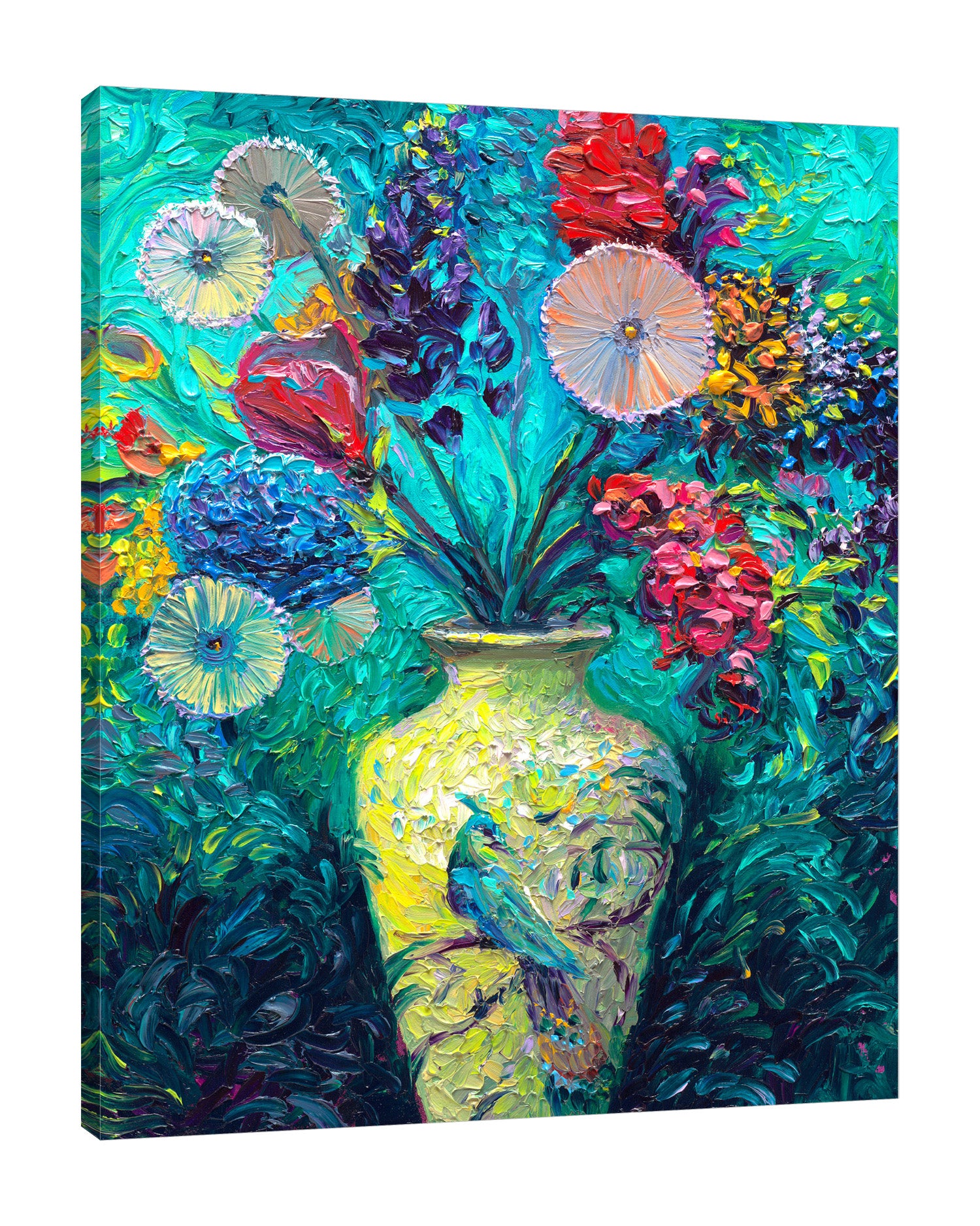 Iris-Scott,Modern & Contemporary,Floral & Botanical,Animals,florals,floral,flowers,flower,bouquet,bouquets,vases,vase,vessel,vessels,peacock,peacocks,animals,animal,strokes,bloom,