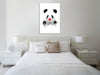 Balazs-Solti,Modern & Contemporary,Animals,Entertainment,animals,animal,panda,pandas,clown,clowns,nose balls,nose ball,paint drips,paint drip,drips,drip,bow,bows,polka dots,polka dot,dots,dot,black and white,Mist Gray,Tan Orange,Black,White