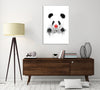 Balazs-Solti,Modern & Contemporary,Animals,Entertainment,animals,animal,panda,pandas,clown,clowns,nose balls,nose ball,paint drips,paint drip,drips,drip,bow,bows,polka dots,polka dot,dots,dot,black and white,Mist Gray,Tan Orange,Black,White