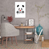 Balazs-Solti,Modern & Contemporary,Animals,Entertainment,animals,animal,panda,pandas,clown,clowns,nose balls,nose ball,paint drips,paint drip,drips,drip,bow,bows,polka dots,polka dot,dots,dot,black and white,Mist Gray,Tan Orange,Black,White