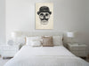 Balazs-Solti,Modern & Contemporary,People,Fashion,bones,bone,skulls,skull,hat,brown,beige,lines,line,hats,gentleman,gentlemen,mustache,mustaches,Mist Gray,Gray,Green,Charcoal Gray,Blue,White