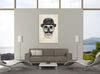 Balazs-Solti,Modern & Contemporary,People,Fashion,bones,bone,skulls,skull,hat,brown,beige,lines,line,hats,gentleman,gentlemen,mustache,mustaches,Mist Gray,Gray,Green,Charcoal Gray,Blue,White