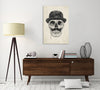 Balazs-Solti,Modern & Contemporary,People,Fashion,bones,bone,skulls,skull,hat,brown,beige,lines,line,hats,gentleman,gentlemen,mustache,mustaches,Mist Gray,Gray,Green,Charcoal Gray,Blue,White