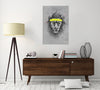 Balazs-Solti,Modern & Contemporary,Animals,Fashion,animals,animal.lion,lions,eyeglass,eyeglasses,glasses,gray,headband,yellow,grey,black,Charcoal Gray,Red,White,Gray