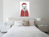 Balazs-Solti,Modern & Contemporary,Animals,Entertainment,animals,animal,lion,lions,santa,red,jacket,white,Red,Gray,Mist Gray