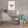 Balazs-Solti,Modern & Contemporary,People,Geometric,people,skull,skulls,triangles,triangle,shapes,shape,cream,beige,paint drips,paint drip,drips,drip,Mist Gray,Tan White,Purple,Blue,Salmon Pink,White,Gray