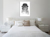 Balazs-Solti,Modern & Contemporary,Animals,animals,animal,tigers,tiger,hat,hats,pattern,patterns,welcome to the jungle,safari,big cats,big cat,Red,Mist Gray,Blue,Tan White