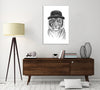Balazs-Solti,Modern & Contemporary,Animals,animals,animal,tigers,tiger,hat,hats,pattern,patterns,welcome to the jungle,safari,big cats,big cat,Red,Mist Gray,Blue,Tan White