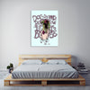 Ludwig-Van-Bacon,Vertical,3X4,Modern & Contemporary,People,man,guy,dog poo,dog poos,poos,poo,words,scribble,scribbles,brown,Lavender Purple,Purple,Mist Gray,Gray,Charcoal Gray,Blue,White