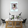 Ludwig-Van-Bacon,Vertical,3X4,Modern & Contemporary,People,man,guy,dog poo,dog poos,poos,poo,words,scribble,scribbles,brown,Lavender Purple,Purple,Mist Gray,Gray,Charcoal Gray,Blue,White