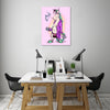 Ludwig-Van-Bacon,Vertical,3X4,Modern & Contemporary,Animals,Humor,People,Entertainment,animals,animal,horses,horse,smoking,smoke,drinking,drink,drinks,don‰۪t give a fu,cans,can,bath robe,robe,Nude Peach,Yellow,Gray,Charcoal Gray,Pale Green,Blue,Purple