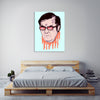 Ludwig-Van-Bacon,Vertical,3X4,Modern & Contemporary,People,man,dr now,entertainment,paint drips,drips,paint drip,sunglasses,sunglass,how yall doin,enabler,orange,Red,Purple,White,Black,Gray