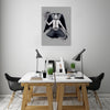 Ludwig-Van-Bacon,Vertical,3X4,Modern & Contemporary,Fantasy & Sci-Fi,Food & Beverage,People,entertainment,haildwight,dail,eyeglass,eyeglasses,knife,knives,wings,wing,vegetables,vegetable,horns,horn,gray,grey,Charcoal Gray,Blue,Lavender Purple,White,Black,Gray