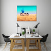 Ludwig-Van-Bacon,Horizontal,5X4,Modern & Contemporary,Transportation,lets cook,cook,smoke,smoking,brown,van,vans,lines,line,brush strokes,brush stroke,strokes,stroke,Red,Mist Gray,Sea Green,Gray,Navy Blue,Charcoal Gray,Pale Green,Black