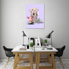 Ludwig-Van-Bacon,Vertical,3X4,Modern & Contemporary,People,Entertainment,Animals,Floral & Botanical,lady,ladies,woman,women,mother,animals,animal,cat,cats,wings,wing,tape,tapes,floral,florals,flower,flowers,Purple,Red,Gray,Blue,Charcoal Gray,Navy Blue,Mist Gray