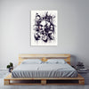 Ludwig-Van-Bacon,Vertical,3X4,Modern & Contemporary,People,Fantasy & Sci-Fi,Entertainment,scary,stories,story,skulls,skull,horror,lines,halloween,scary stories,zombies,mummies,ghosts,ghost,spirits,evil,spirit,entertainment,Charcoal Gray,Purple,White,Black,Gray