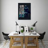 Ludwig-Van-Bacon,Vertical,3X4,Modern & Contemporary,People,Fantasy & Sci-Fi,Entertainment,space cowboy,cowboys,space,words and phrases,words,I can bring you in warm or I can bring you in cold,warm,cold,gun,guns,cape,sapce,scifi,Sea Green,Charcoal Gray,Blue,Gray,Mint Green,White,Black