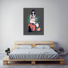 Ludwig-Van-Bacon,Vertical,3X4,Modern & Contemporary,People,Fantasy & Sci-Fi,Entertainment,Animals,halloween,woman,cosplay,erotic,lady,bats,bat,cup,cups,witch,witches,cats,cat,animals,animal,socks,sock,pumpkins,pumpkin,Mint Green,White,Beige,Teal Blue,Black,Gray,Charcoal Gray,Blue