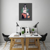 Ludwig-Van-Bacon,Vertical,3X4,Modern & Contemporary,People,Fantasy & Sci-Fi,Entertainment,Animals,halloween,woman,cosplay,erotic,lady,bats,bat,cup,cups,witch,witches,cats,cat,animals,animal,socks,sock,pumpkins,pumpkin,Mint Green,White,Beige,Teal Blue,Black,Gray,Charcoal Gray,Blue