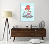 Ludwig-Van-Bacon,Vertical,3X4,Modern & Contemporary,Food & Beverage,Entertainment,People,ariel,little mermaid,disney,princess,princesses,sushi,sushis,eating,eat,eats,drinking,drinks,drink,wine,wine glass,wine glasses,wine bottles,wine bottle,sunglasses,sunglass,glasses,glass,cartoons,animation,Red,Mint Blue,White,Green,Pale Green,Charcoal Gray,Gray