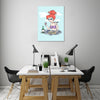 Ludwig-Van-Bacon,Vertical,3X4,Modern & Contemporary,Food & Beverage,Entertainment,People,ariel,little mermaid,disney,princess,princesses,sushi,sushis,eating,eat,eats,drinking,drinks,drink,wine,wine glass,wine glasses,wine bottles,wine bottle,sunglasses,sunglass,glasses,glass,cartoons,animation,Red,Mint Blue,White,Green,Pale Green,Charcoal Gray,Gray