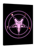 Ludwig-Van-Bacon,Vertical,3X4,Modern & Contemporary,People,Fashion,pentagram,pentagrams,star,stars,circle,circles,candles,candle,womangram,woman,lady,reproductive,preproductive organ,organs,black,violet,red,manicure,manicures,lipstick,lipsticks,make up,brush,brushes,Salmon Pink,Green,Black