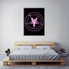 Ludwig-Van-Bacon,Vertical,3X4,Modern & Contemporary,People,Fashion,pentagram,pentagrams,star,stars,circle,circles,candles,candle,womangram,woman,lady,reproductive,preproductive organ,organs,black,violet,red,manicure,manicures,lipstick,lipsticks,make up,brush,brushes,Salmon Pink,Green,Black