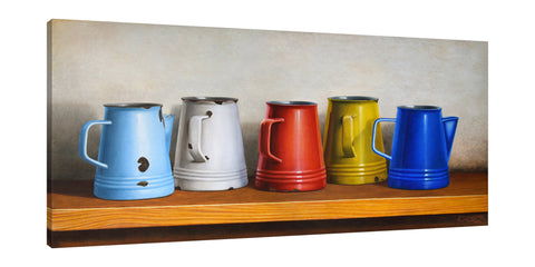 Horacio-Cardozo,Modern & Contemporary,Food & Beverage,pitchers,pitcher,jug,jugs,table,tables,dining,kitchen,colorful,silverware,silverwares,Red,Yellow,Gray,Blue,Charcoal Gray,Sea Green,Purple,Black
