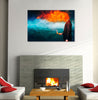 Mario-Sanchez-Nevado,Horizontal,3X2,Modern & Contemporary,Fantasy & Sci-Fi,man,men,businessman,business suit,suits,suit,fire,burning,burn,deep,blue,red,orange,Red,Gray,Cranberry Red,Mist Gray,White,Black