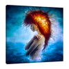 Mario-Sanchez-Nevado,Square,Coastal,Modern & Contemporary,Floral & Botanical,Fantasy & Sci-Fi,People,Animals,Nautical & Beach,woman,women,lady,hairy,hair,blue,seas,sea,coastal,yellow,nirvana,skies,sky,clouds,cloud,spots,spot,birds,bird,animals,animal,floral,florals,flowers,flower,Red,Green,Charcoal Gray,Purple,Blue,Lavender Purple,Black